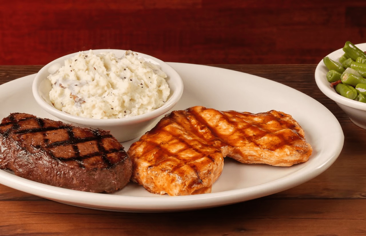 Grilled BBQ Chicken & Sirloin 6oz