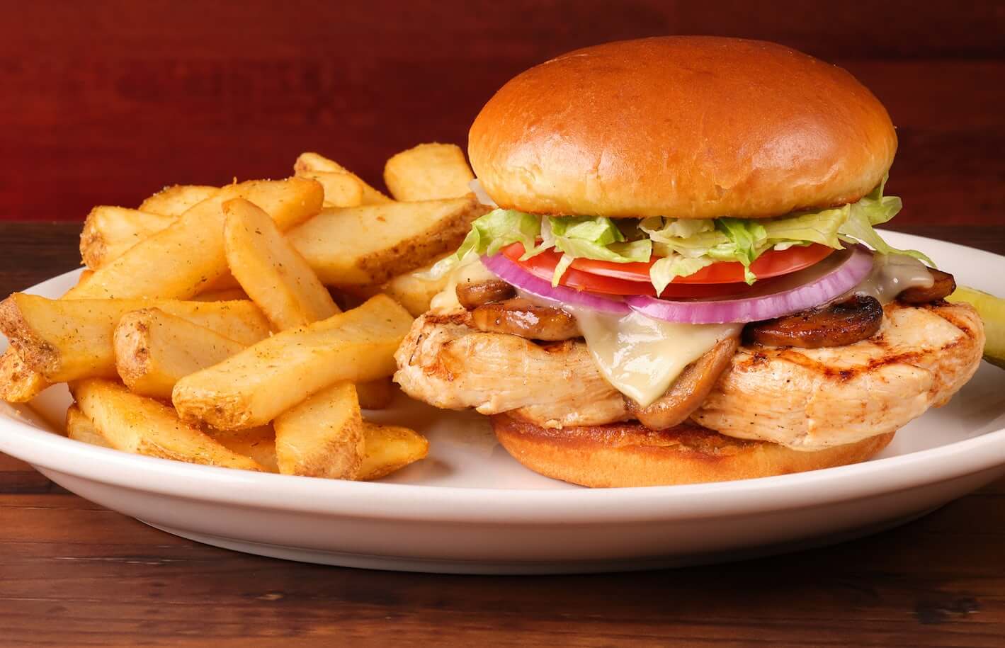 Mushroom Jack Chicken Sandwich